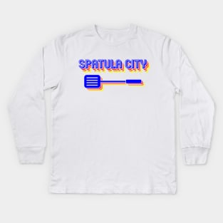 Spatula City! Kids Long Sleeve T-Shirt